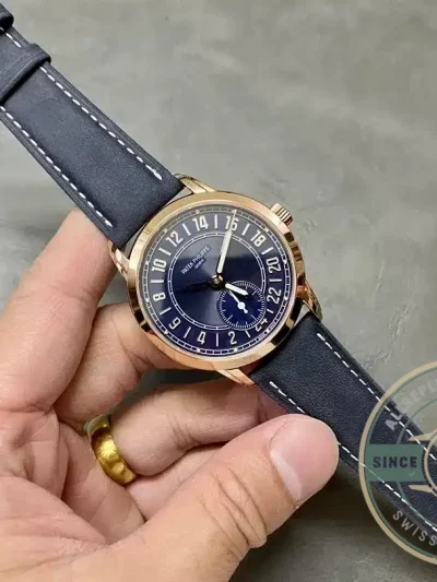 Superclone Complications 5224R-001 Patek Philippe 24-HOUR DISPLAY, TRAVEL TIME. 42 mm, Rose Gold - Swiss Movement Replica Watch