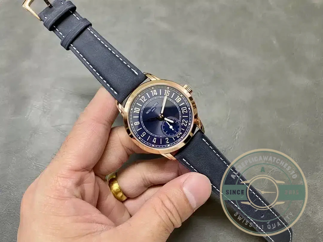 Superclone Complications 5224R-001 Patek Philippe 24-HOUR DISPLAY, TRAVEL TIME. 42 mm, Rose Gold - Swiss Movement Replica Watch