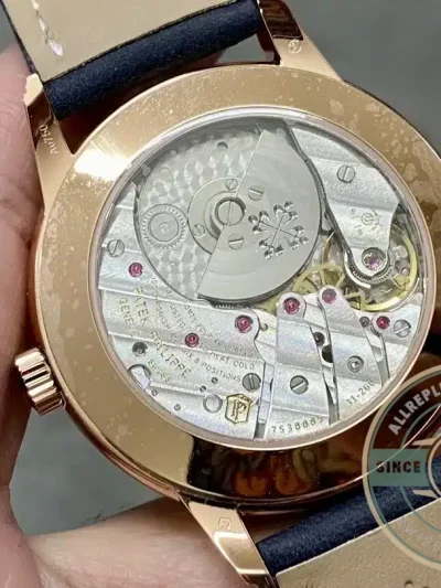 Superclone Complications 5224R-001 Patek Philippe 24-HOUR DISPLAY, TRAVEL TIME. 42 mm, Rose Gold - Best Quality Replica Watch