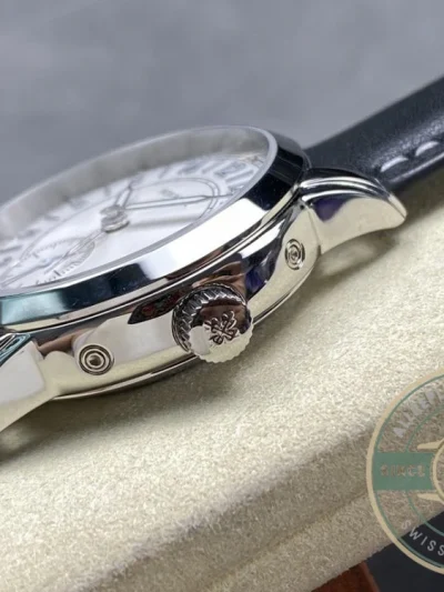 Superclone Complications 5224R-001 Patek Philippe 24-HOUR DISPLAY, TRAVEL TIME. 42 mm, White Gold - Swiss Movement Replica Watch