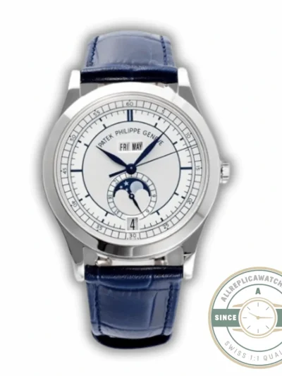 Superclone Complications 5396R-011 Patek Philippe ANNUAL CALENDAR 39 mm, White Gold - 1:1 Swiss Replica Watch