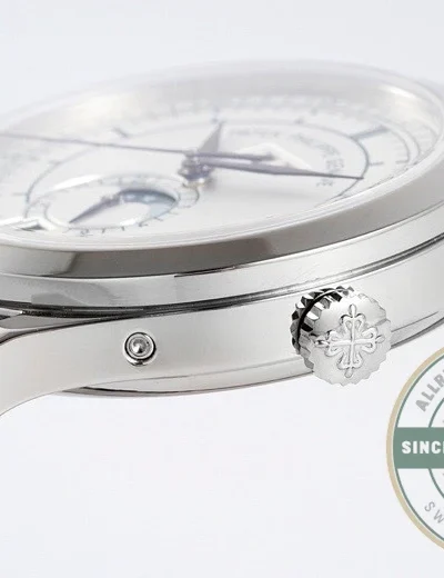 Superclone Complications 5396R-011 Patek Philippe ANNUAL CALENDAR 39 mm, White Gold - Affordable Super Clone Watch