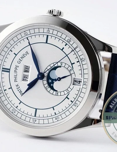 Superclone Complications 5396R-011 Patek Philippe ANNUAL CALENDAR 39 mm, White Gold - Budget Luxury Replica Watch