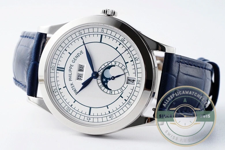 Superclone Complications 5396R-011 Patek Philippe ANNUAL CALENDAR 39 mm, White Gold - Budget Luxury Replica Watch