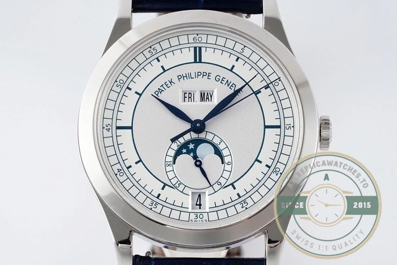 Superclone Complications 5396R-011 Patek Philippe ANNUAL CALENDAR 39 mm, White Gold - Premium Super Clone Watch