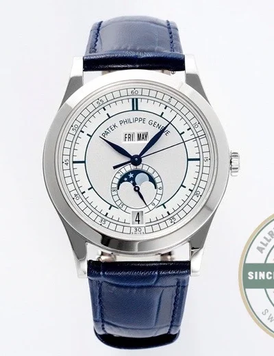 Superclone Complications 5396R-011 Patek Philippe ANNUAL CALENDAR 39 mm, White Gold - Best Quality Replica Watch