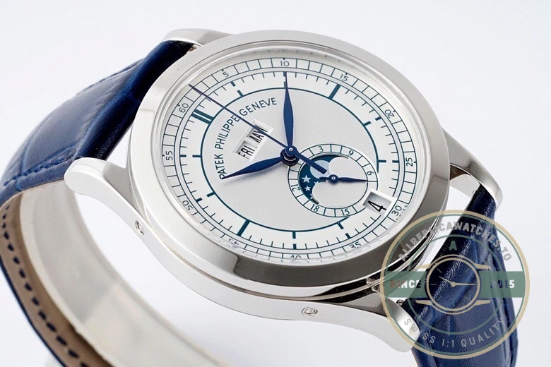 Superclone Complications 5396R-011 Patek Philippe ANNUAL CALENDAR 39 mm, White Gold - Best Quality Replica Watch