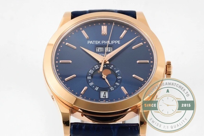 Superclone Complications 5396R-015 Patek Philippe ANNUAL CALENDAR, MOON PHASES. 38.5 mm, Rose Gold - Premium Super Clone Watch