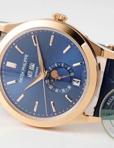Superclone Complications 5396R-015 Patek Philippe ANNUAL CALENDAR, MOON PHASES. 38.5 mm, Rose Gold - Best Quality Replica Watch