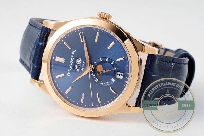 Superclone Complications 5396R-015 Patek Philippe ANNUAL CALENDAR, MOON PHASES. 38.5 mm, Rose Gold - Best Quality Replica Watch
