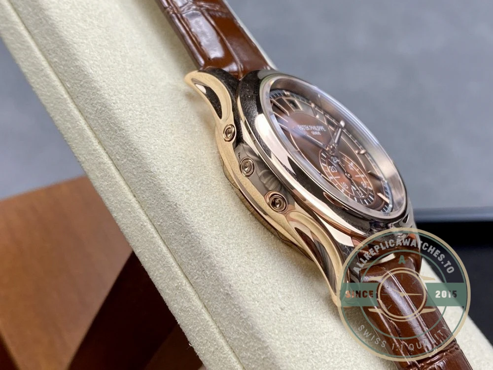 Superclone Complications 5905R-001 Patek Philippe Annual Calendar Chronograph 42 mm, Gold Rose, Brown Dial - Affordable Super Clone Watch