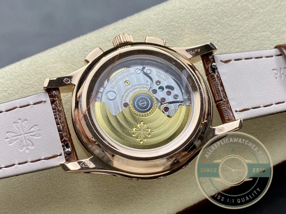 Superclone Complications 5905R-001 Patek Philippe Annual Calendar Chronograph 42 mm, Gold Rose, Brown Dial - Swiss-Made Clone Watch