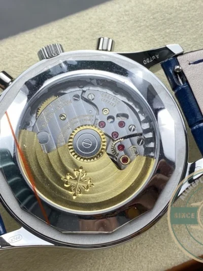 Superclone Complications 5960P-015 Patek Philippe Annual Calendar Chronograph 42 mm, Gold White, Blue Dial - Top-Tier Swiss Replica Watch