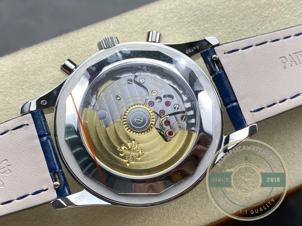 Superclone Complications 5960P-015 Patek Philippe Annual Calendar Chronograph 42 mm, Gold White, Blue Dial - Top-Tier Swiss Replica Watch