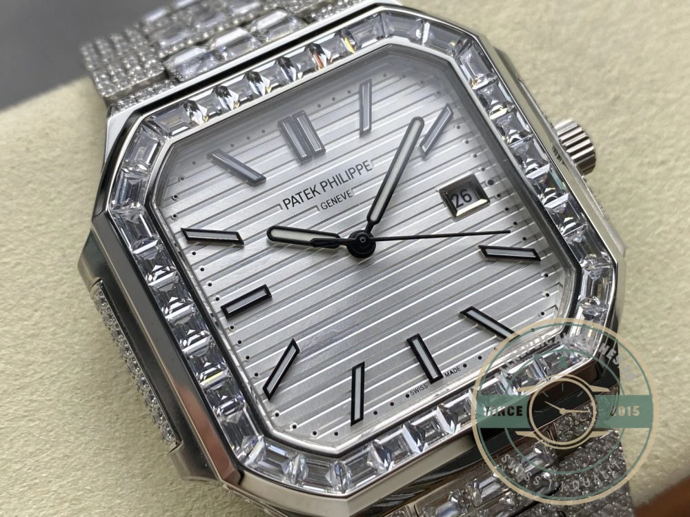 Superclone Cubitus 5821/1AR Patek Philippe 45 mm White Dial, Diamond - Affordable Super Clone Watch
