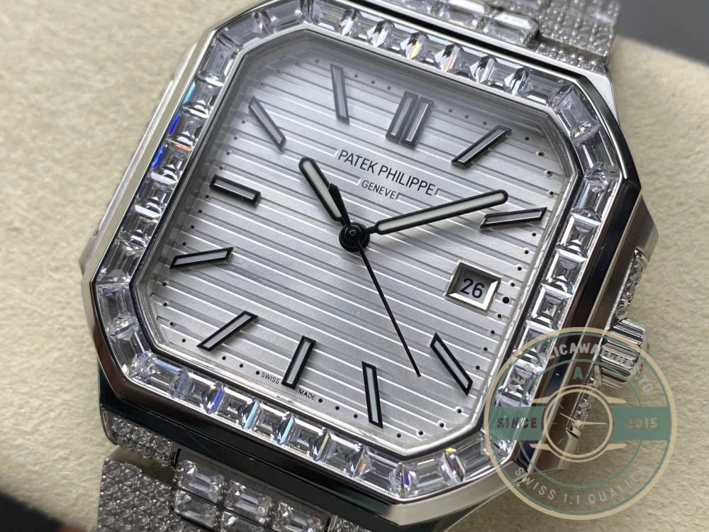 Superclone Cubitus 5821/1AR Patek Philippe 45 mm White Dial, Diamond - Premium Super Clone Watch