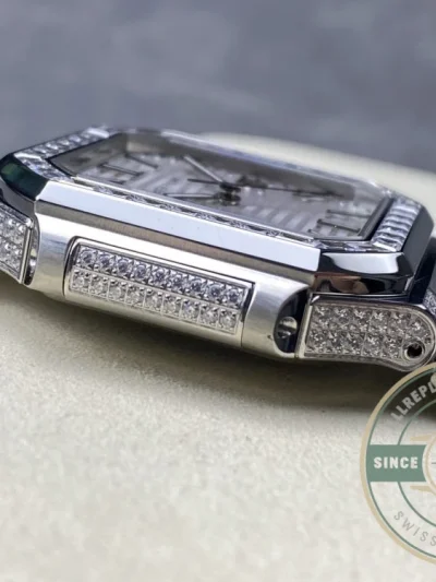 Superclone Cubitus 5821/1AR Patek Philippe 45 mm White Dial, Diamond - 1:1 Swiss Replica Watch