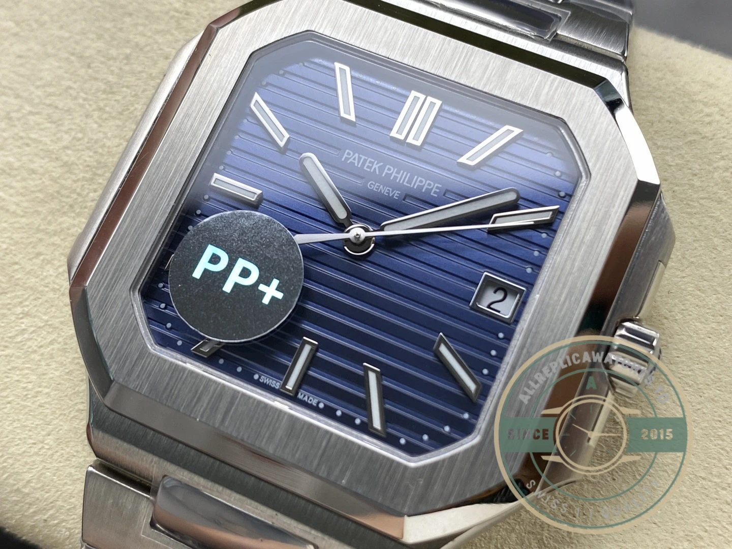 Superclone Cubitus 5821 Patek Philippe 45 mm Blue Dial - 1:1 Swiss Replica Watch