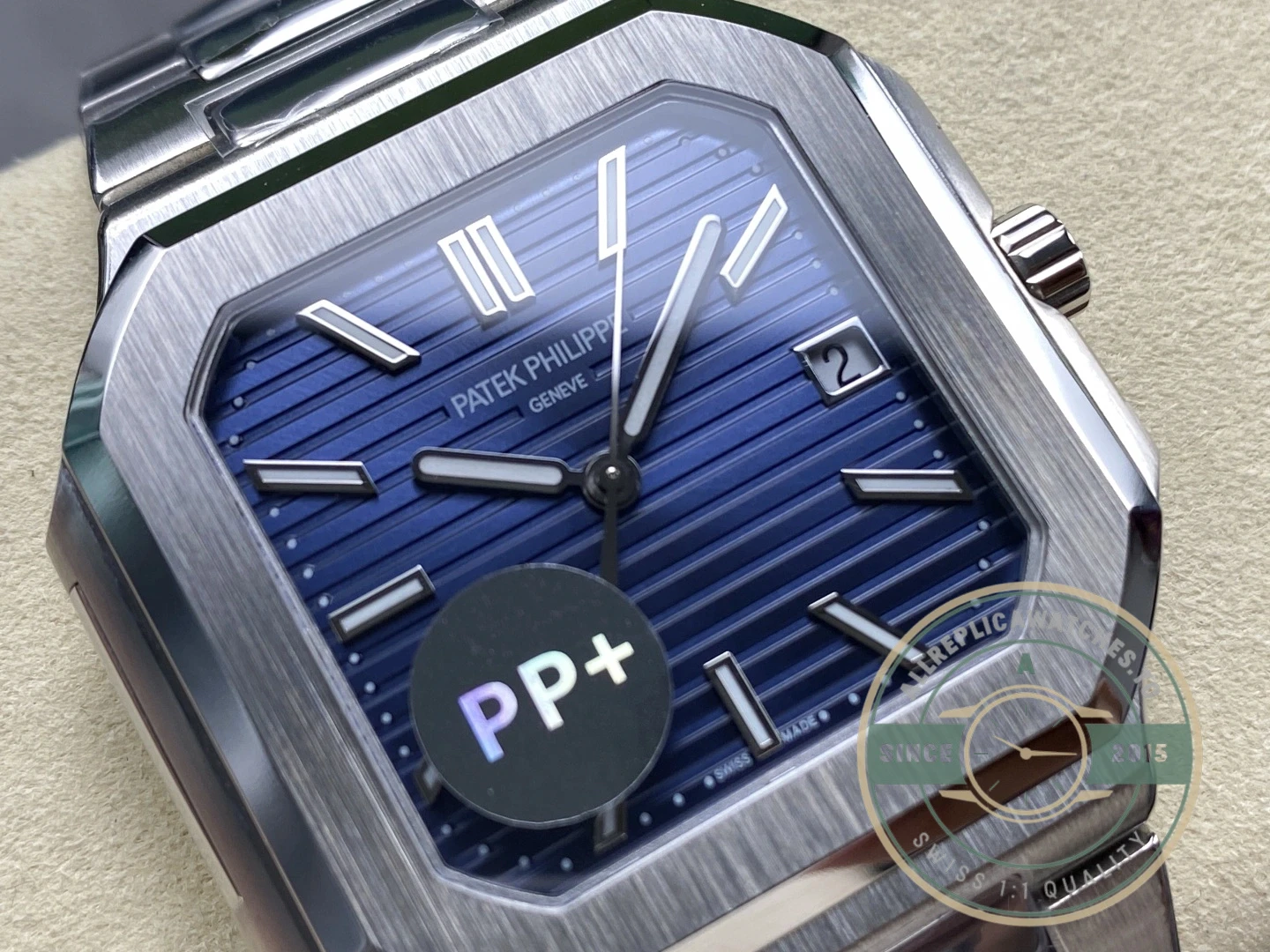 Superclone Cubitus 5821 Patek Philippe 45 mm Blue Dial - High-Grade Replica Watch