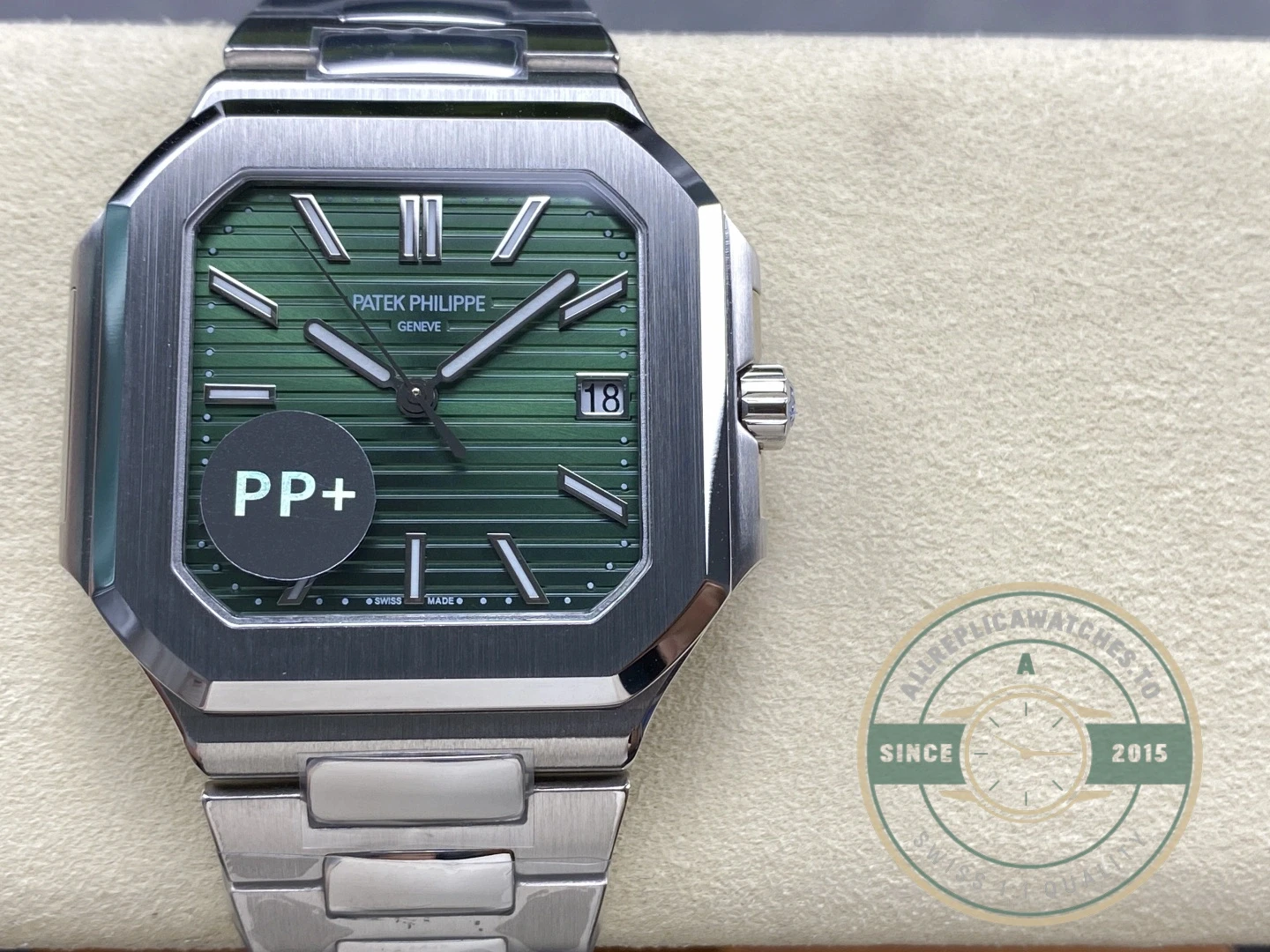 Superclone Cubitus 5821 Patek Philippe 45 mm Green Dial - Budget Luxury Replica Watch