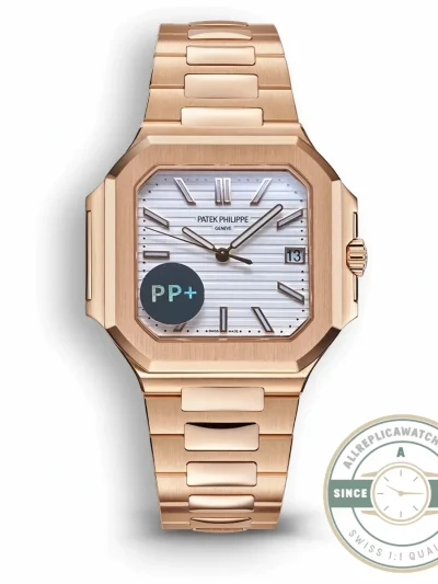 Superclone Cubitus 5821 Patek Philippe 45 mm Rose Gold White Dial - Swiss-Made Clone Watch