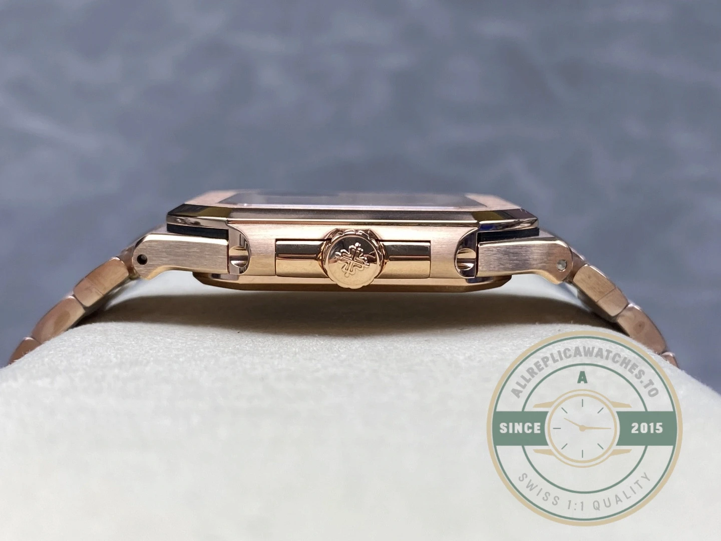 Superclone Cubitus 5821 Patek Philippe 45 mm Rose Gold White Dial - Best Quality Replica Watch
