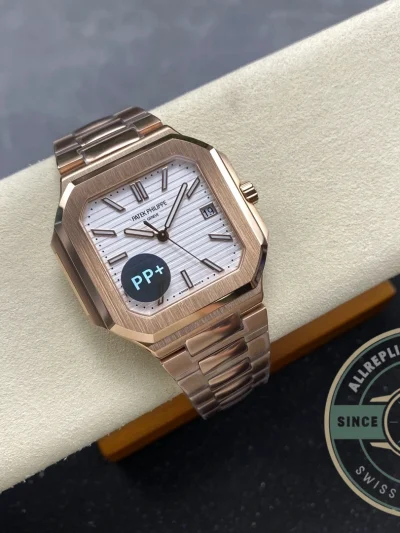 Superclone Cubitus 5821 Patek Philippe 45 mm Rose Gold White Dial - Factory Super Clone Watch