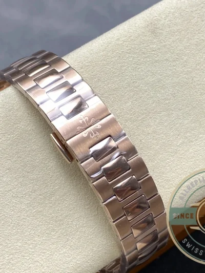 Superclone Cubitus 5821 Patek Philippe 45 mm Rose Gold White Dial - Luxury Replica Watch