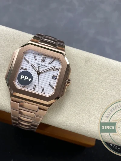 Superclone Cubitus 5821 Patek Philippe 45 mm Rose Gold White Dial - Factory Super Clone Watch