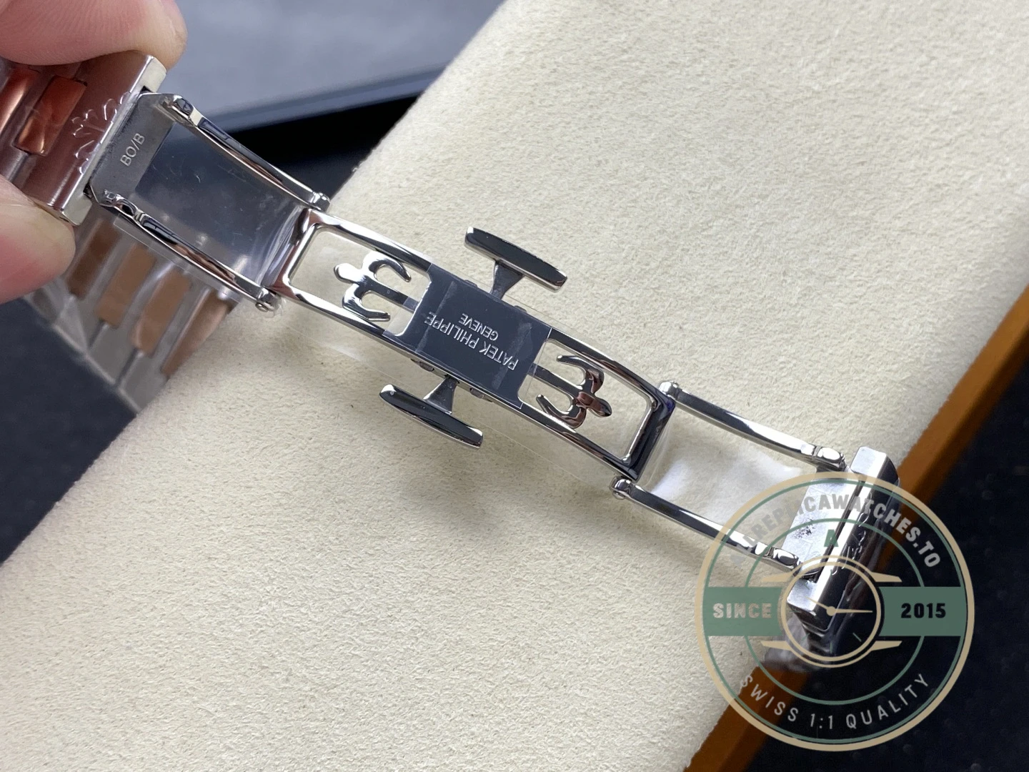 Superclone Cubitus 5821 Patek Philippe 45 mm Steel Rose Gold Brown Ombre Dial - Swiss Movement Replica Watch