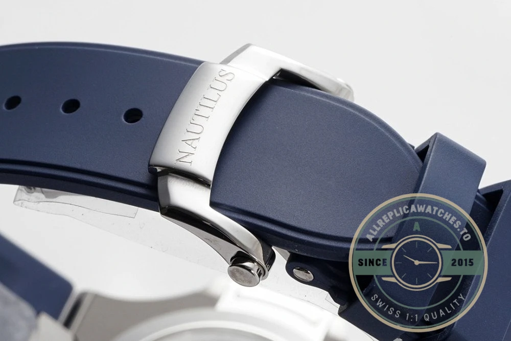 Superclone Nautilus 5726/1A Annual Calendar, Moon phases 40.5 mm, Steel, Dark Blue Dial - Affordable Luxury Replica Timepiece