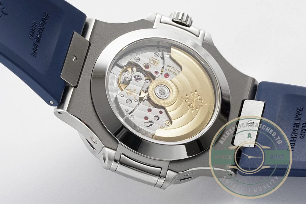 Superclone Nautilus 5726/1A Annual Calendar, Moon phases 40.5 mm, Steel, Dark Blue Dial - Affordable Super Clone Watch