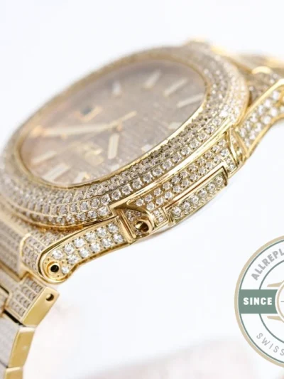 Superclone Nautilus 5711-1300A-001 Patek Philippe 40 mm, Yellow Diamond Dial - Luxury Replica Watch