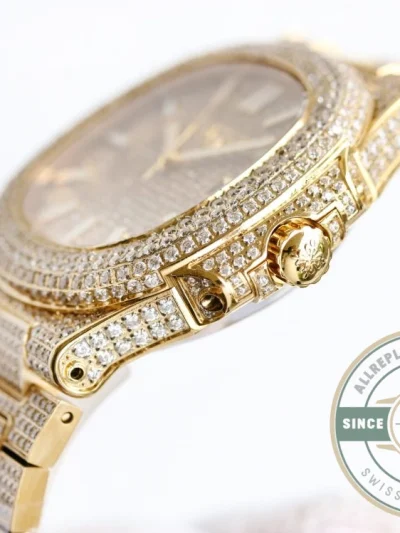 Superclone Nautilus 5711-1300A-001 Patek Philippe 40 mm, Yellow Diamond Dial - Premium Super Clone Watch