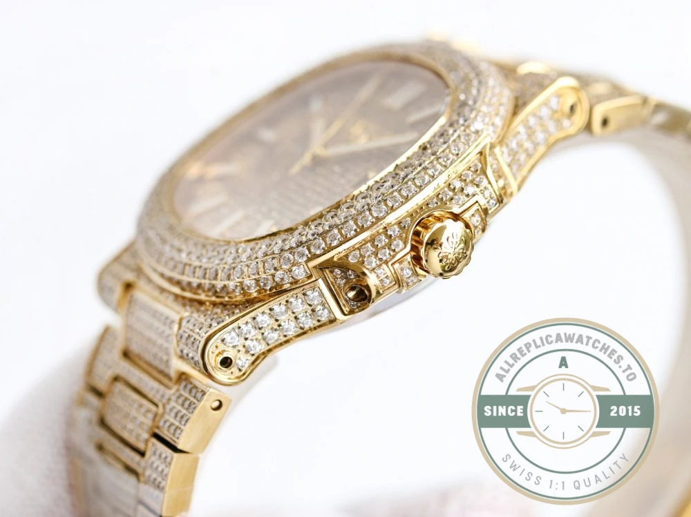 Superclone Nautilus 5711-1300A-001 Patek Philippe 40 mm, Yellow Diamond Dial - Premium Super Clone Watch