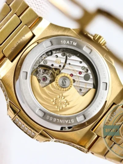 Superclone Nautilus 5711-1300A-001 Patek Philippe 40 mm, Yellow Diamond Dial - Swiss Movement Replica Watch