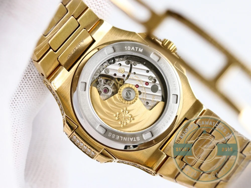 Superclone Nautilus 5711-1300A-001 Patek Philippe 40 mm, Yellow Diamond Dial - Swiss Movement Replica Watch