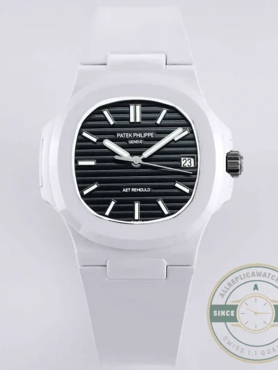 Superclone Nautilus 5711/1A-018 Patek Philippe 40 mm, Rubber Strap Black Dial - Factory Super Clone Watch
