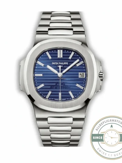 Superclone Nautilus 5711/1P-001 Patek Philippe 40 mm, 40th Anniversary, Blue Dial - High-Grade Replica Watch
