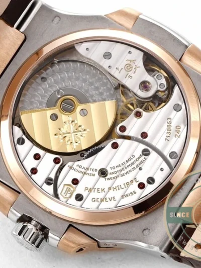 Superclone Nautilus 5712R-001 Patek Philippe Moon phases. 40 mm, Rose gold & Stainless Steel - Swiss Movement Replica Watch
