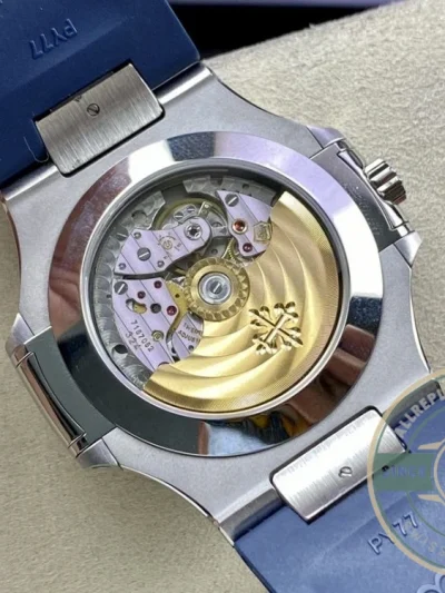 Superclone Nautilus 5726/1A Annual Calendar, Moon phases 40.5 mm, Steel, Blue Dial - Swiss-Made Clone Watch