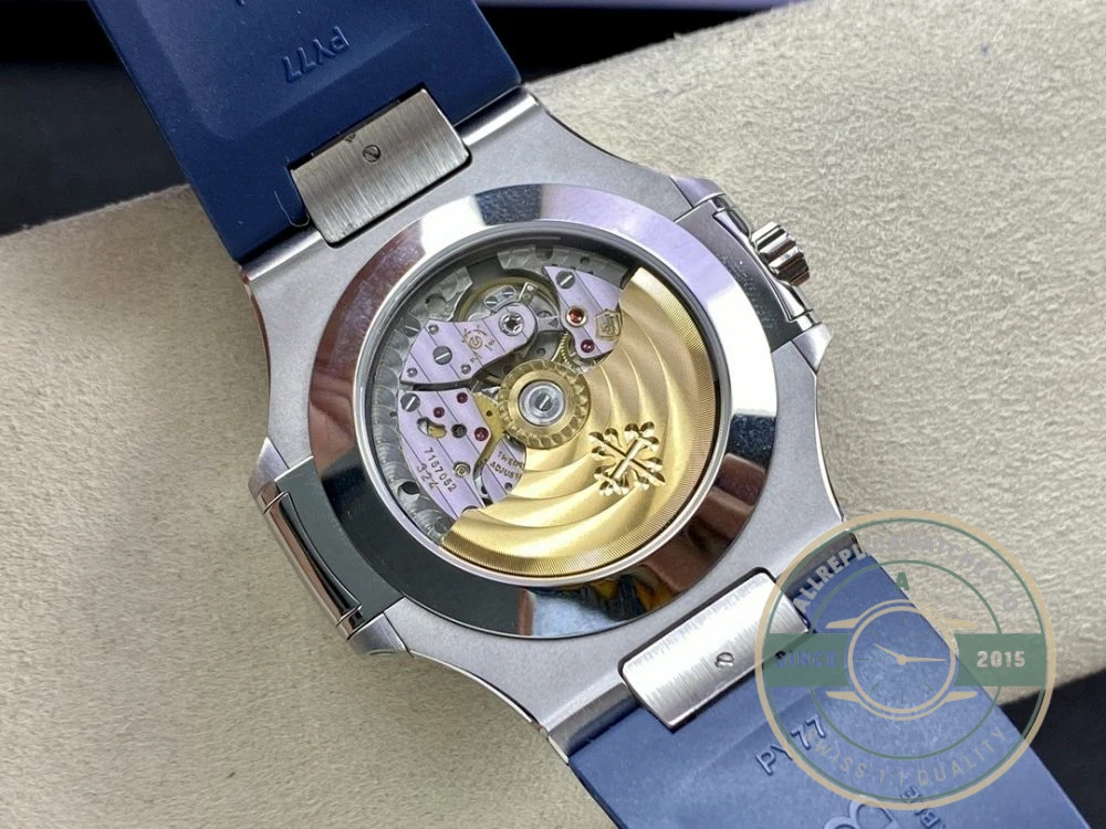 Superclone Nautilus 5726/1A Annual Calendar, Moon phases 40.5 mm, Steel, Blue Dial - Swiss-Made Clone Watch