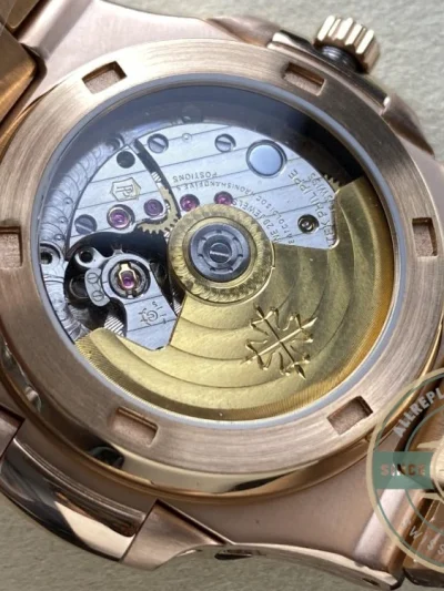 Superclone Nautilus 5740/1G-001 Patek Philippe Perpetual Calendar 40 mm, Rose gold, Brown Dial - Affordable Super Clone Watch