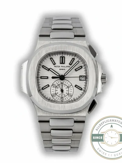 Superclone Nautilus 5980/1A-001 Patek Philippe Flyback chronograph, Date 40 mm, Stainless Steel - 1:1 Swiss Replica Watch