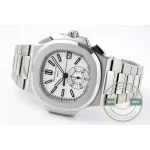 Superclone Nautilus 5980/1A-001 Patek Philippe Flyback chronograph, Date 40 mm, Stainless Steel - Swiss-Made Clone Watch