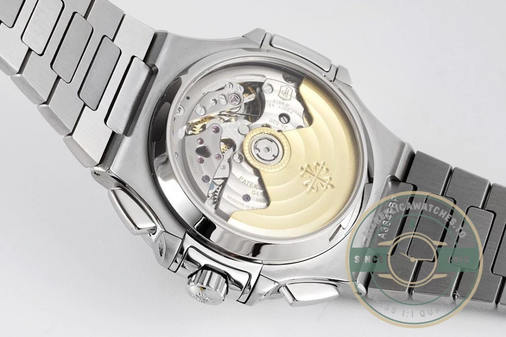 Superclone Nautilus 5980/1A-001 Patek Philippe Flyback chronograph, Date 40 mm, Stainless Steel - Swiss-Made Clone Watch