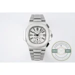 Superclone Nautilus 5980/1A-001 Patek Philippe Flyback chronograph, Date 40 mm, Stainless Steel - Premium Super Clone Watch