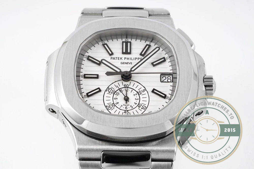 Superclone Nautilus 5980/1A-001 Patek Philippe Flyback chronograph, Date 40 mm, Stainless Steel - Swiss Movement Replica Watch