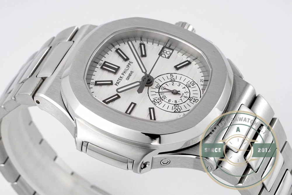 Superclone Nautilus 5980/1A-001 Patek Philippe Flyback chronograph, Date 40 mm, Stainless Steel - Factory Super Clone Watch