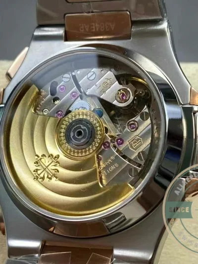 Replica Nautilus 5980/1AR-001 Patek Philippe Flyback chronograph, Date. 40.5 mm, Steel/rose gold - Swiss Movement Replica Watch